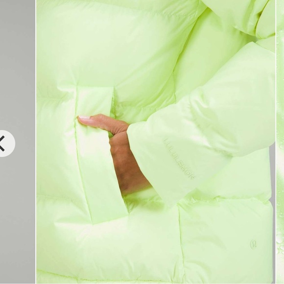 Lululemon Wunder Puff Down Jacket in Faded Zap Size 2 - Picture 5 of 14